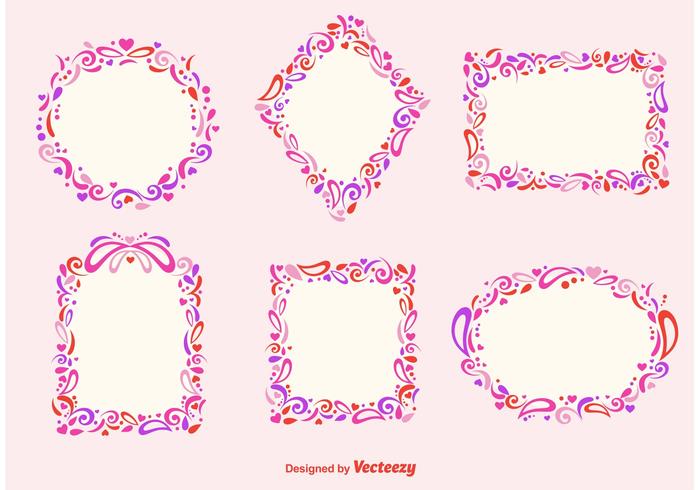 Romantic Frames vector