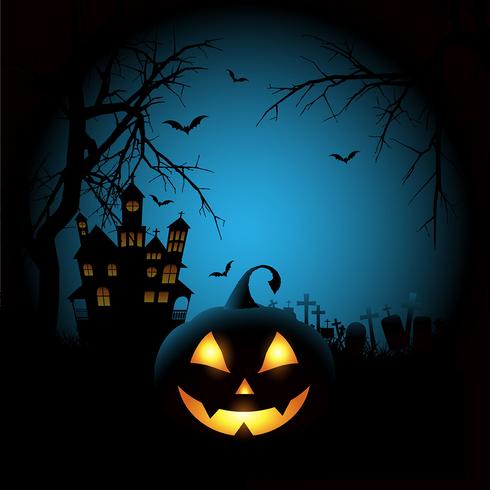 Spooky halloween background  vector