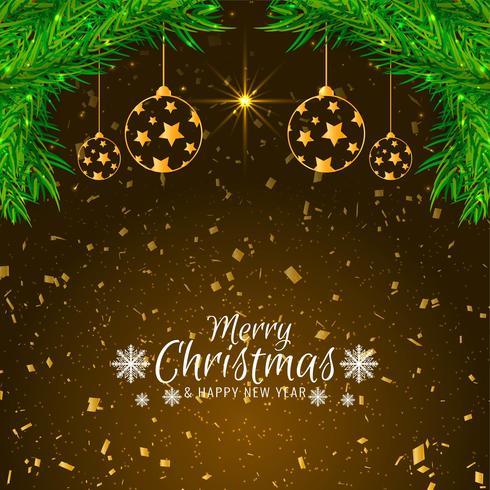 Stylish decorative Merry Christmas background vector