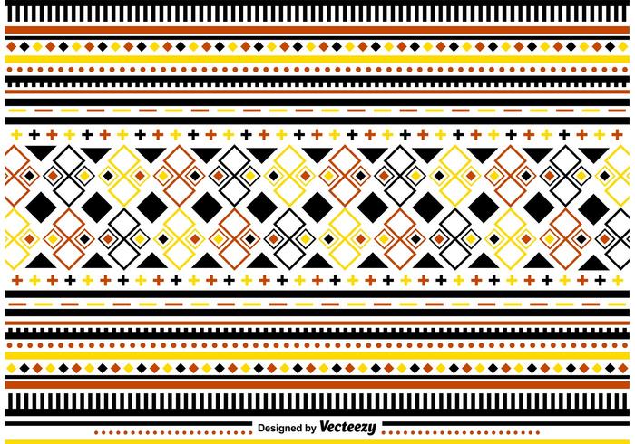 Stylish Folk Pattern Ornaments vector