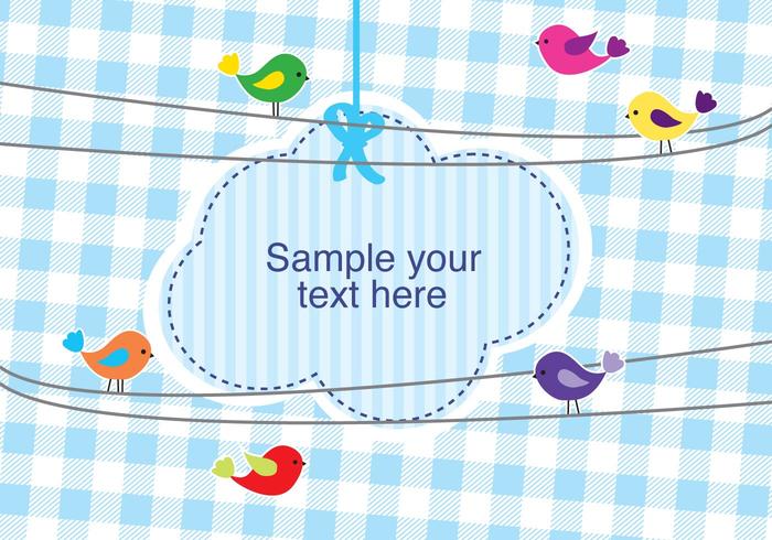 Sweet Birds on Wires vector