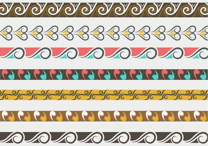 Traditional Maori Vector Borders and Patterns