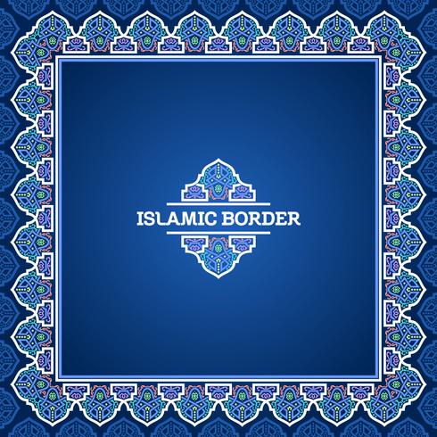 Turkish Islamic Border Vector