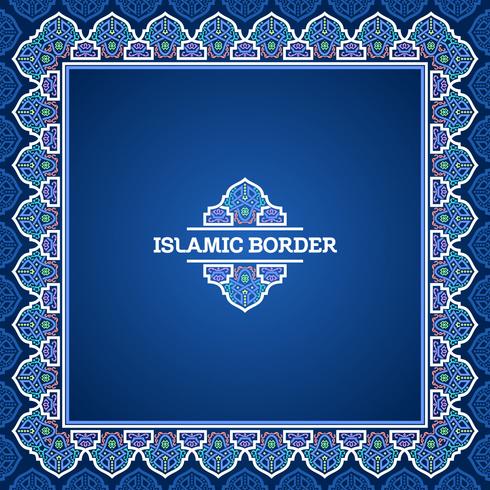 Turkish Islamic Border Vector