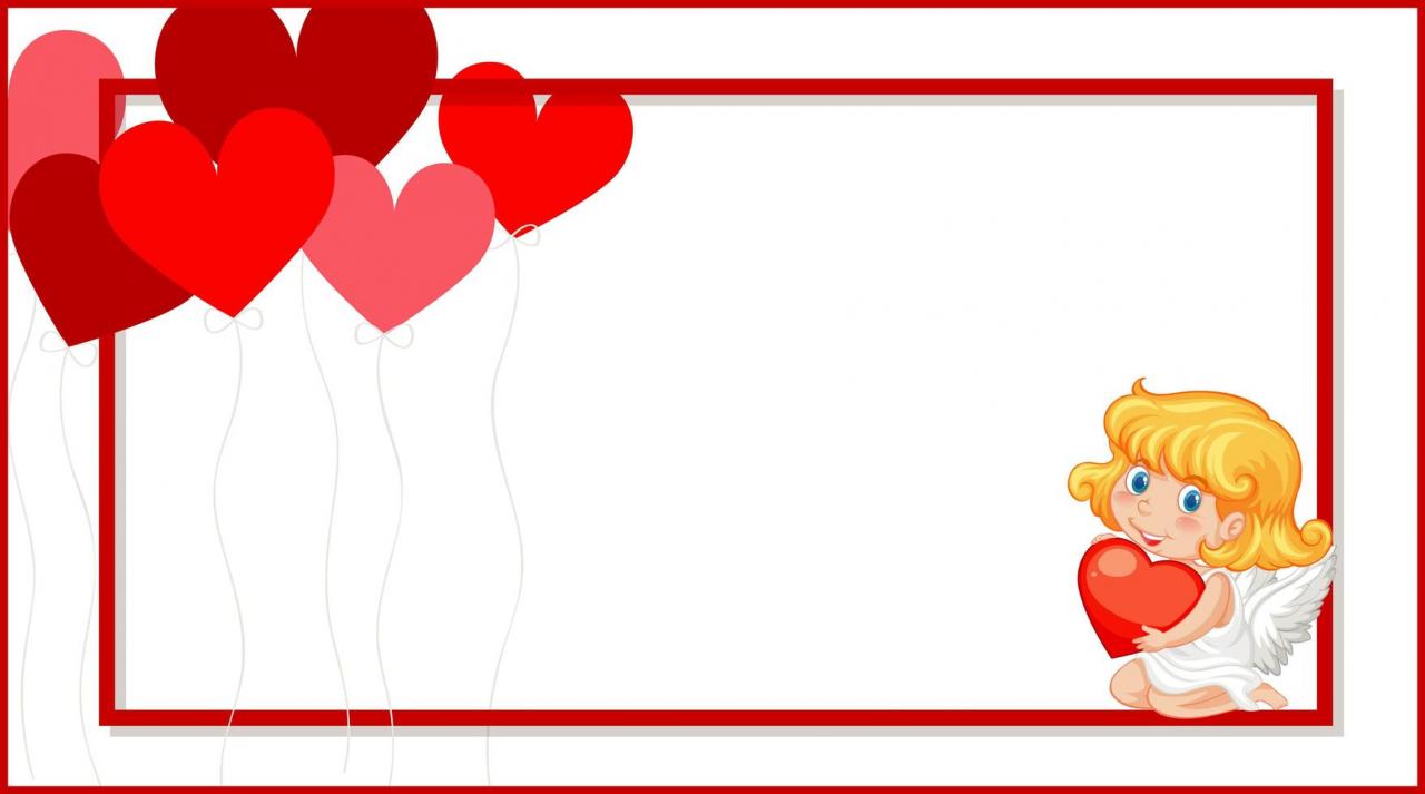 Valentine Background with Cupid Hearts vector