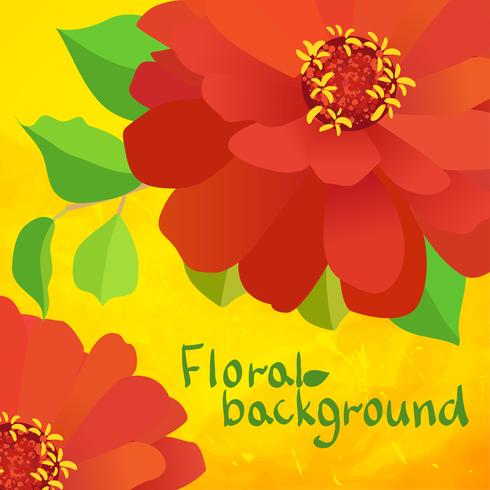 border background with flowers vector