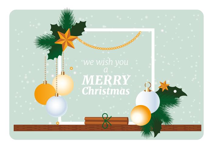 Vector Christmas Greeting Card Design