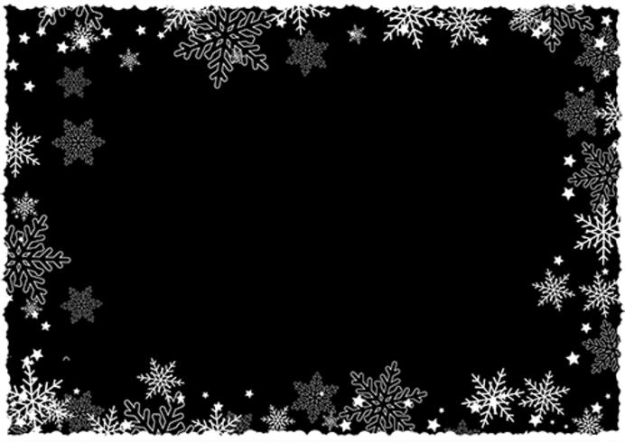 Christmas snowflake border  vector