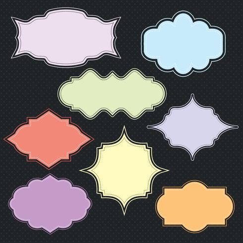 Cute frames collection vector