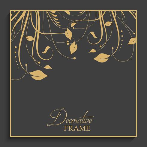 Decorative floral frame  vector