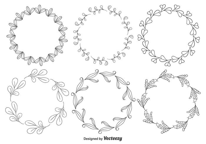 Decorative Floral Frames vector