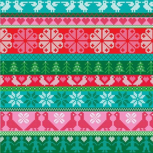embroidered border patterns vector