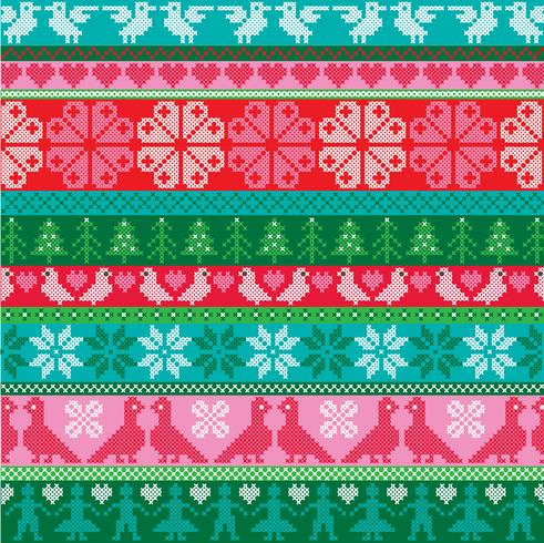 embroidered border patterns vector