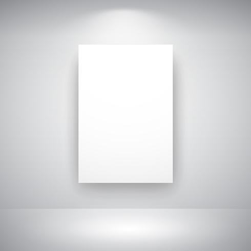 Empty Frame On Wall vector