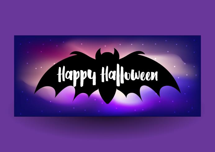 Halloween banner design vector