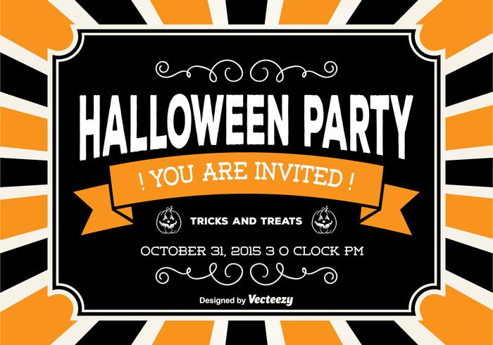Halloween Party Card vector