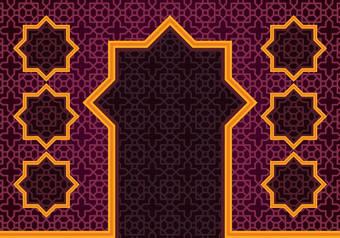 Islamic Border Background vector