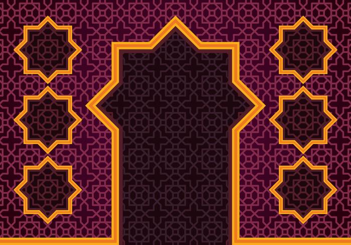 Islamic Border Background vector