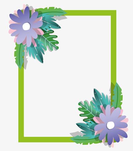 Paper art frame vector