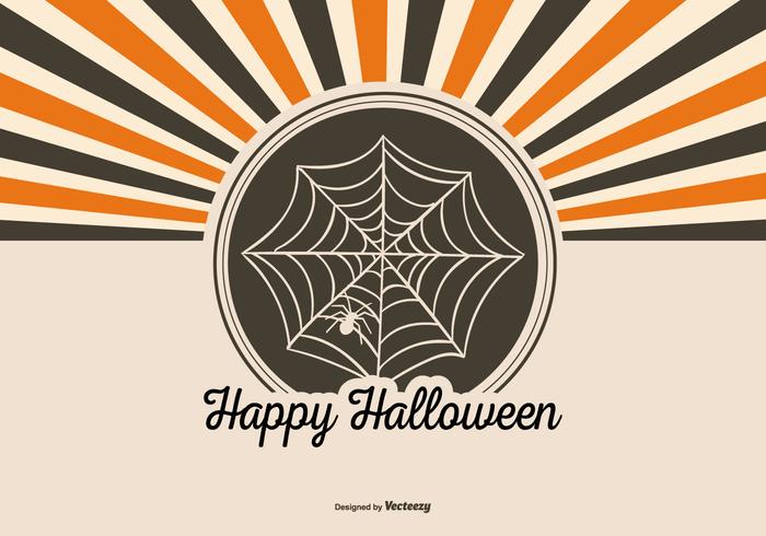 Retro Style Halloween Background vector