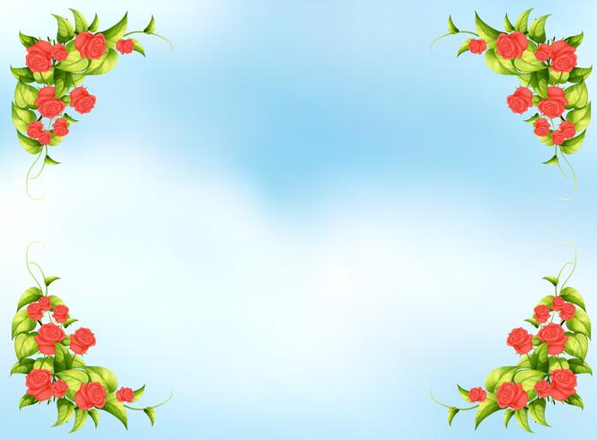 Rose frame vector