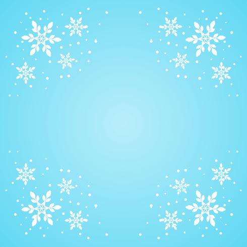 Snowflake border  vector