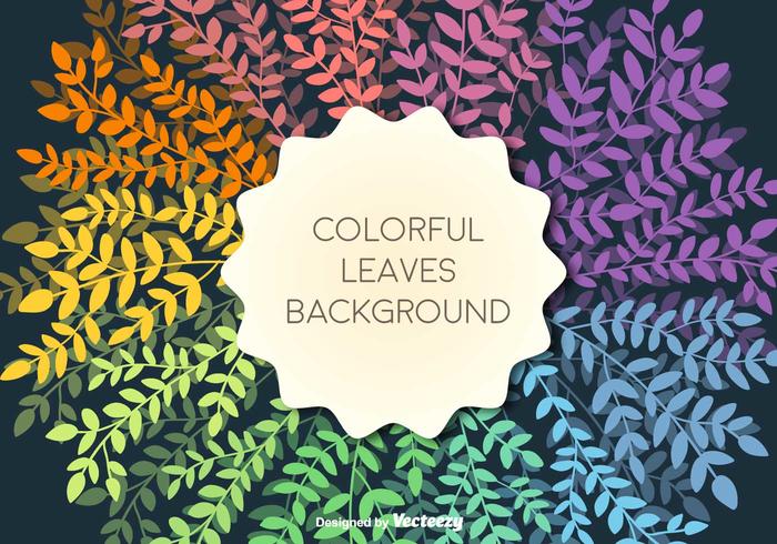 Vector Template With Colorful Branches