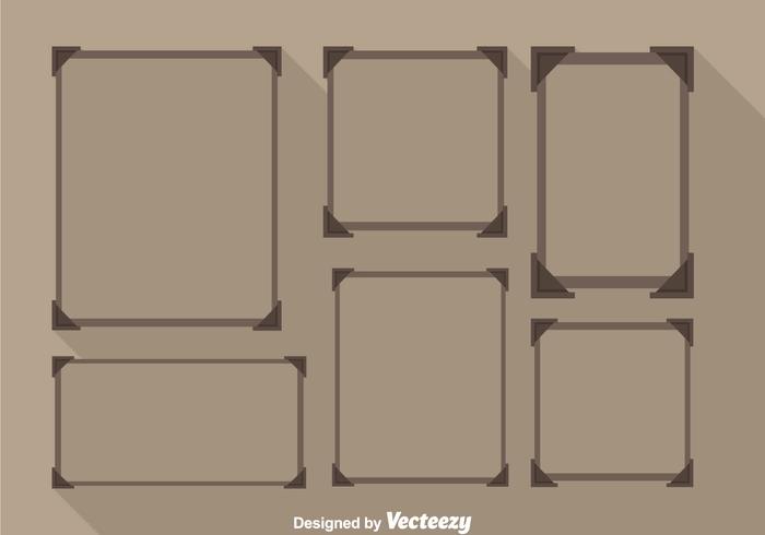 Tin Frame Photo Collage vector