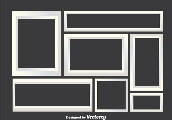 White Photo Collage Frames vector