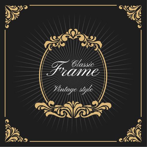 Vintage Luxury Monogram Logo Template vector