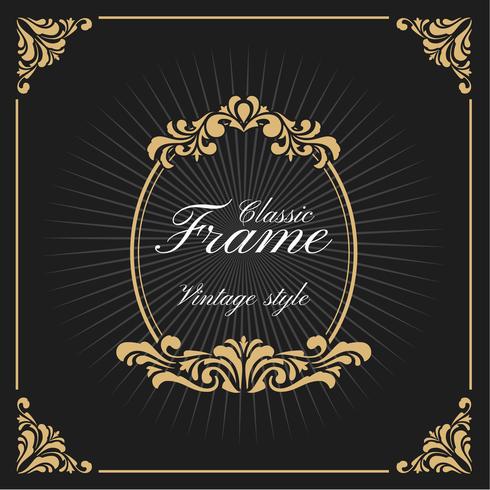 Vintage Luxury Monogram Logo Template vector