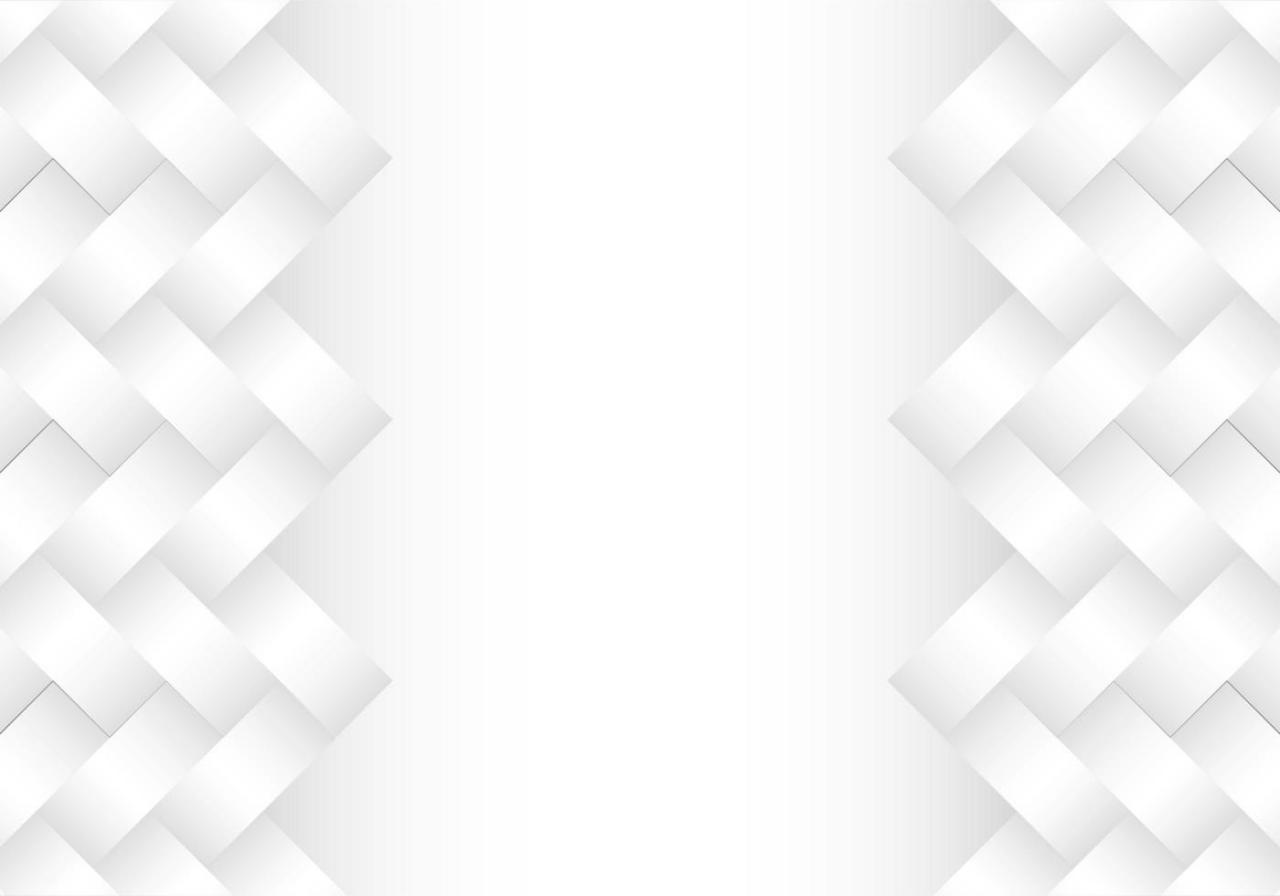 White Basket Weave Border Background vector