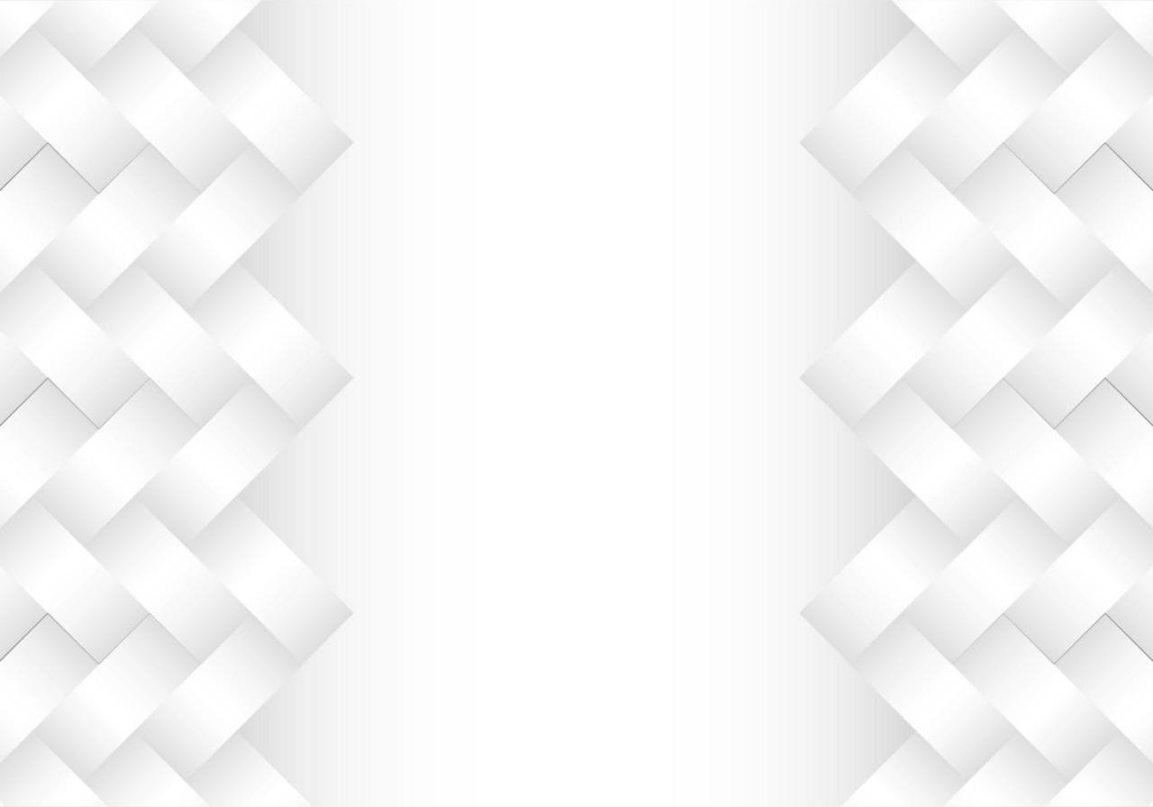 White Basket Weave Border Background vector