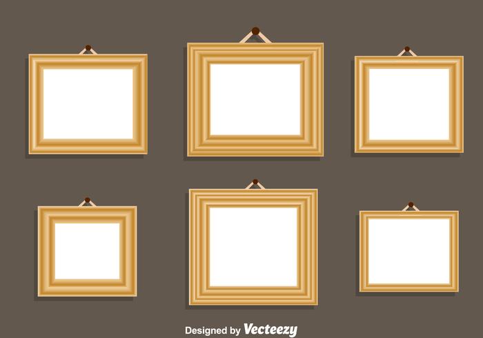 Wood Frame Vector Set